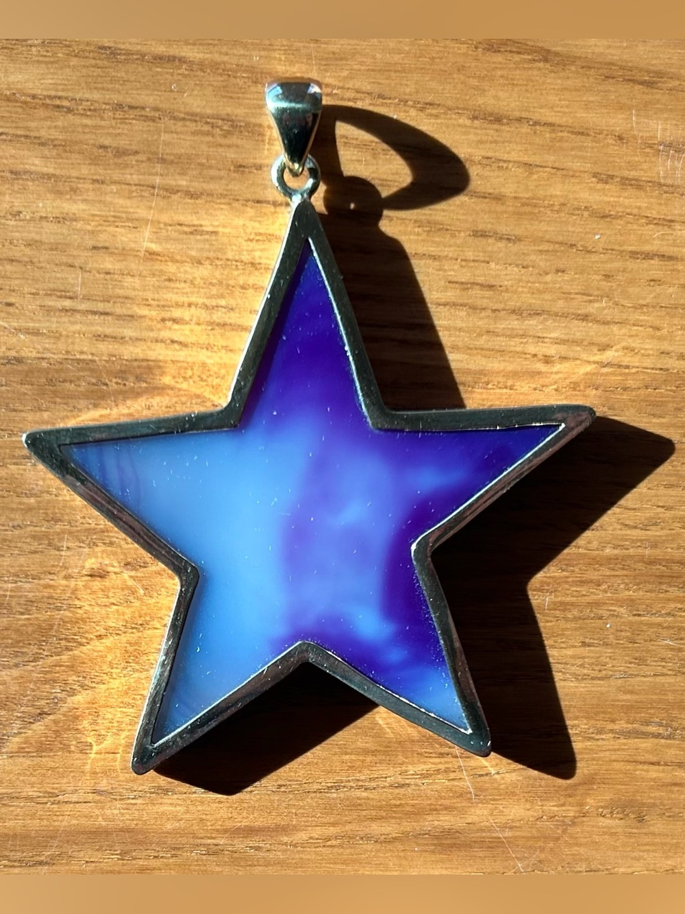 Large Star Amethyst Pendant